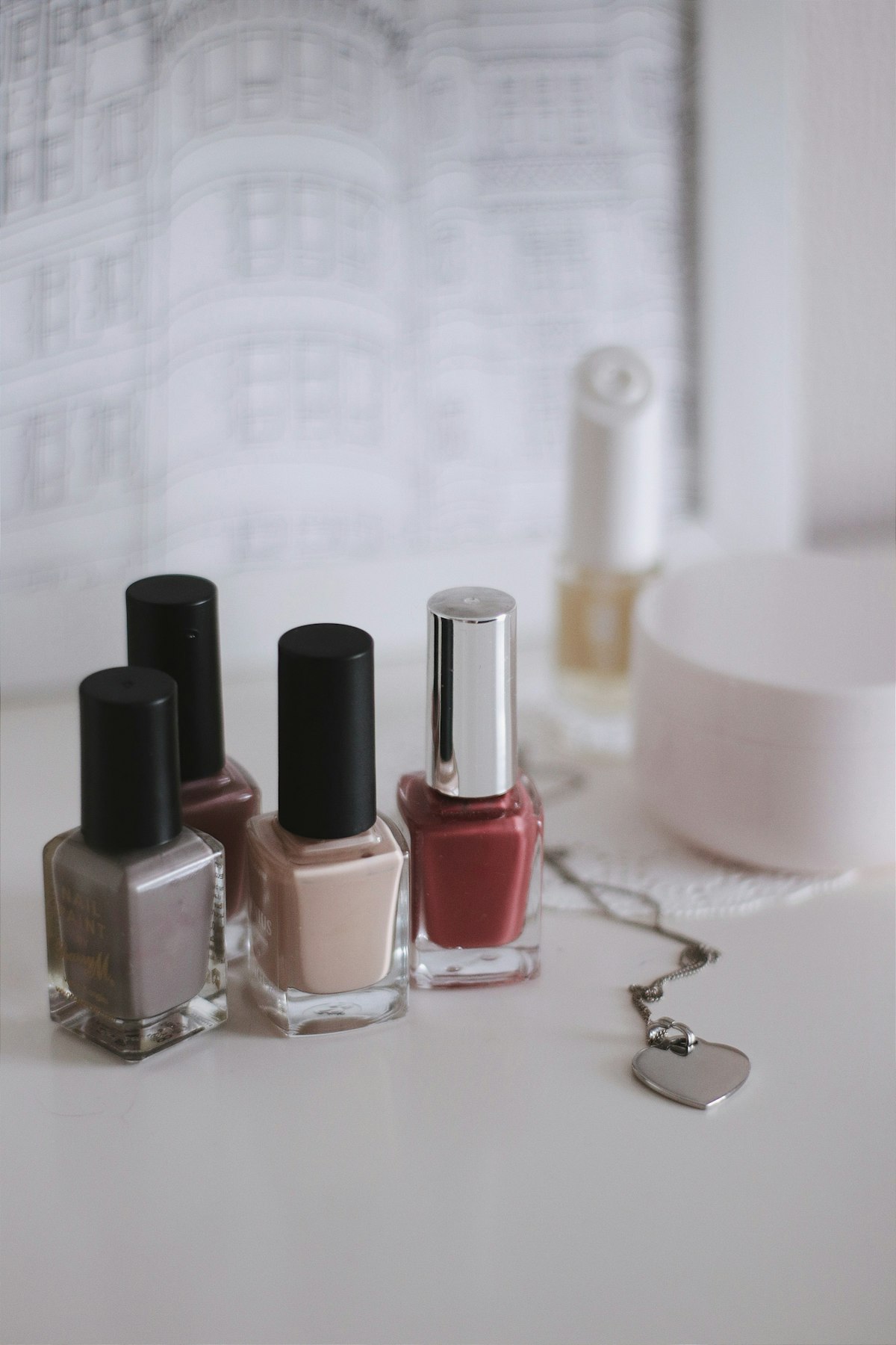 Collection of nail polishes